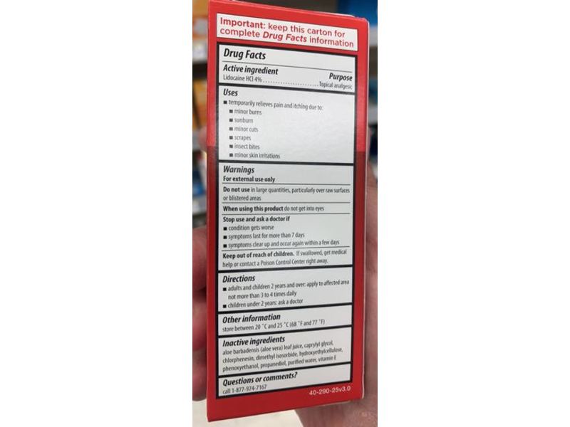 Walgreens Maximum Strength Burn Gel, 2.5 fl oz/75 mL