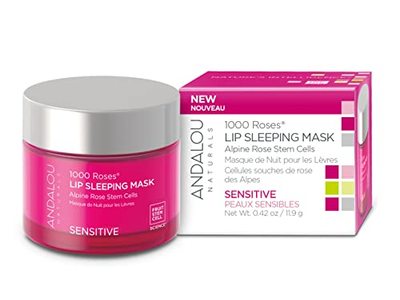 Andalou Naturals Lip Sleeping Mask, 1000 Roses, 0.42 oz/11.9 g