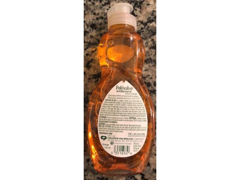 Palmolive Ultra Antibacterial Dish Liquid, Orange, 8 fl oz/236 mL