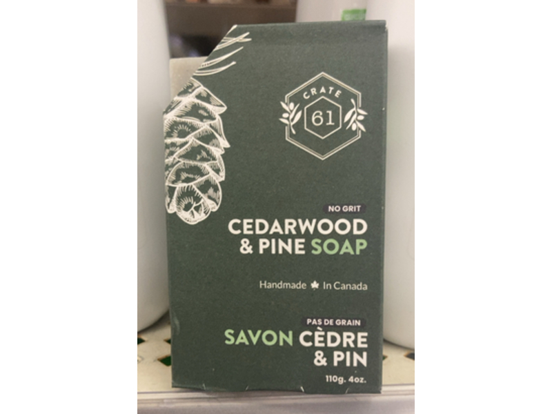 Crate 61 Cedarwood & Pine Soap, 4 oz/110 g, 3 Count