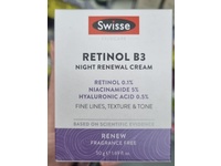 Swisse Skincare Retinol B3 Night Renewal Cream, 1.69 fl oz/50 g - thumbnail 2