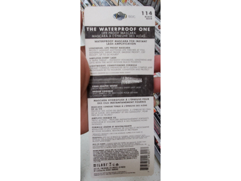 Milani The Waterproof One Life Proof Mascara, 114 Black, 0.28 oz