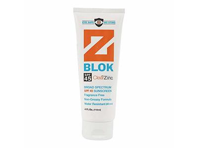 Z Blok Sunscreen, SPF 45, 4 fl oz/118 mL