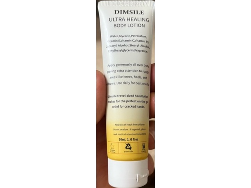 Dimsile Body Lotion, Vitamin C & E B5, 1.0 fl oz/30 mL, Pack Of 50