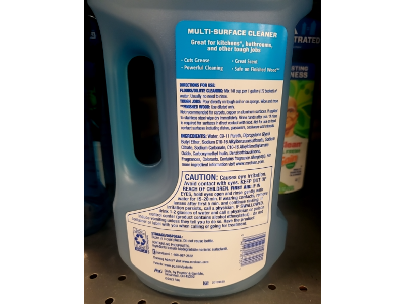 Mr. Clean Multi-Surface Cleaner, Fresh, 64 fl oz/1.89 L