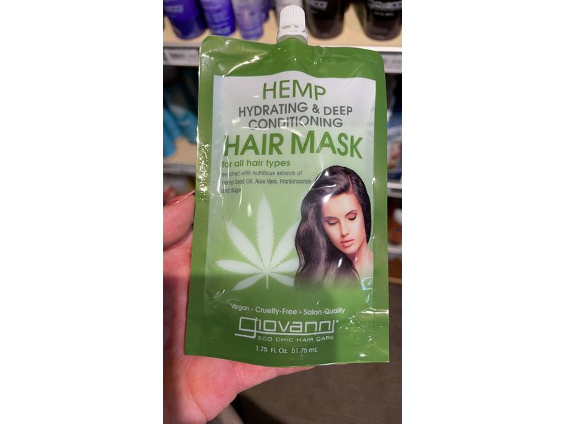 Giovanni Hemp Hydrating & Deep Conditioning Hair Mask, 1.75 fl oz/51.75 mL