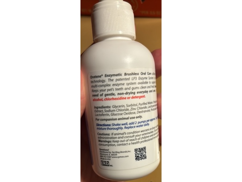 PET King Brands Enzymatic Brushless Oral Care, Oratene, 4 fl oz/115 mL