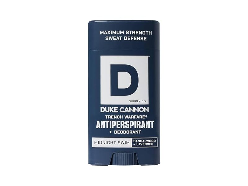Duke Cannon Trench Warfare Antiperspirant + Deodorant, Midnight Swim, 3 oz/85 g