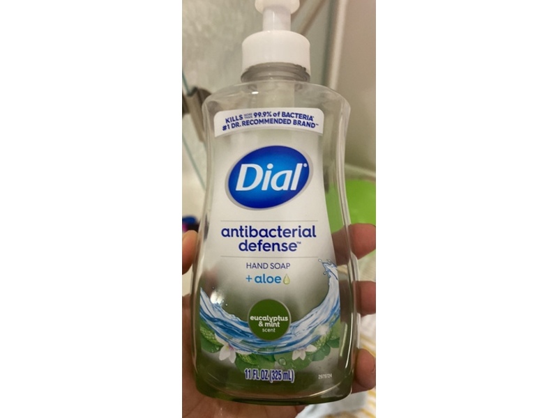 Dial Antibacterial Defense Hand Soap, Eucalyptus & Mint, 11 fl oz/325 mL