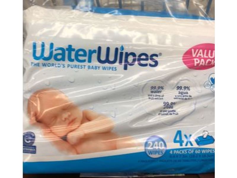 Waterwipes Baby Wipes, 240 Count, Pack Of 4