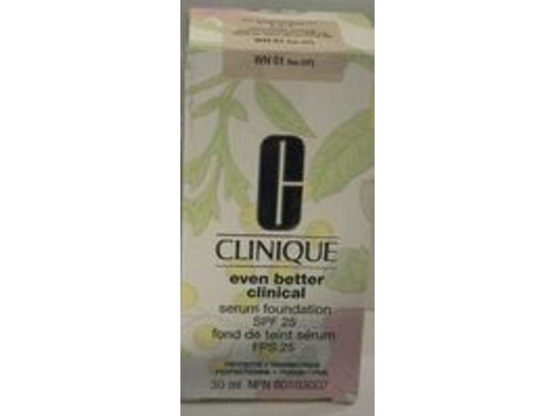 Clinique Even Better Clinical Serum Foundation, SPF 25, WN 01 Flax, 30 mL