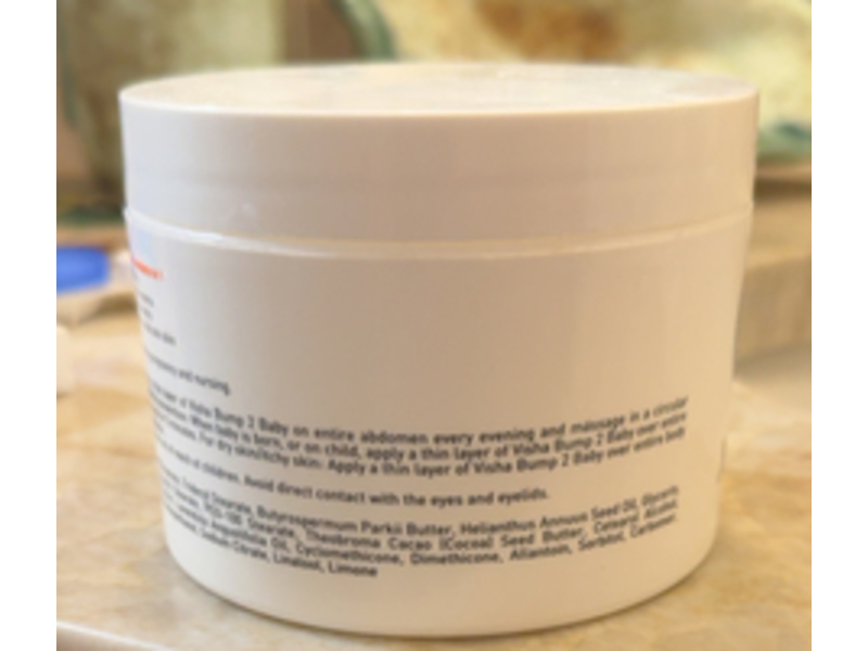 Visha Skincare 5 In 1 Bump 2 Baby & Body Balm, 10 oz