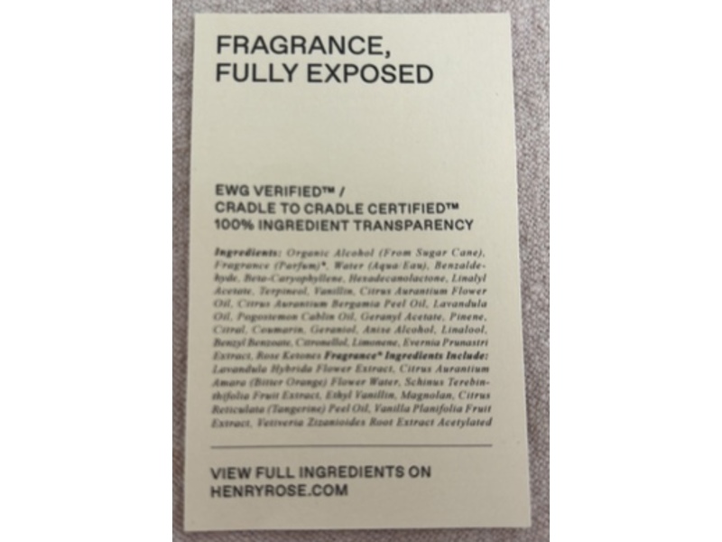 Henry Rose Eau De Parfum, Dave, 0.05 fl oz/1.5 mL