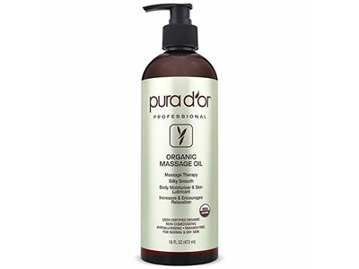Pura D'or Organic Massage Oil, 16 fl oz473 mL