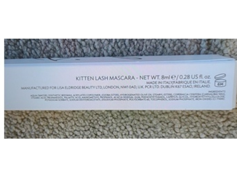 Lisa Eldridge Kitten Lash Mascara, Black , 0.28 fl oz/8 mL