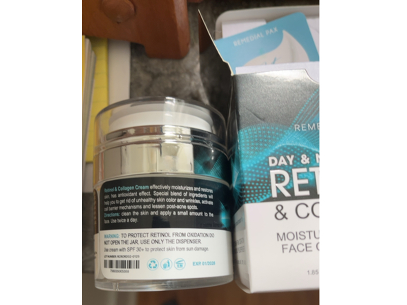 Remedial Pax Retinol & Collagen Moisturizer Face Cream, 1.85 fl oz/55 mL