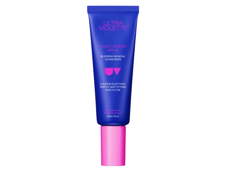 Ultra Violette Velvet Screen Blurring Mineral Sunscreen, SPF 40, 1.7 fl oz/50 mL