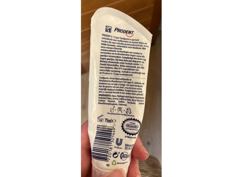 Prodent Junior Toothpaste, Mint, 75 mL