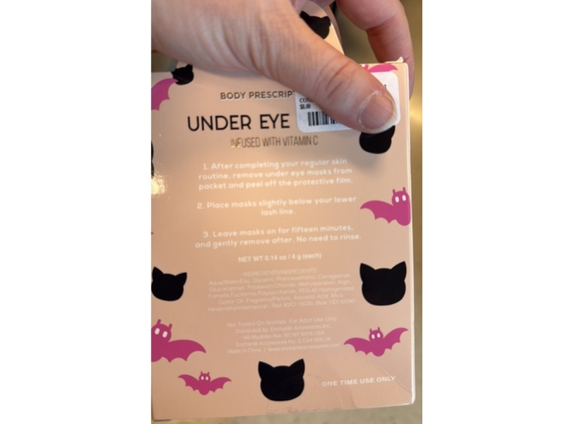 Body Prescriptions Spooky Cute Under Eye Masks, 10 Count