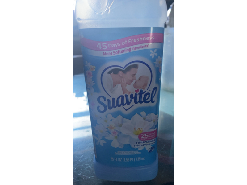 Suavitel Fabric Conditioner, Field Flowers, 25 Loads, 25 fl oz/739 mL, Pack Of 12