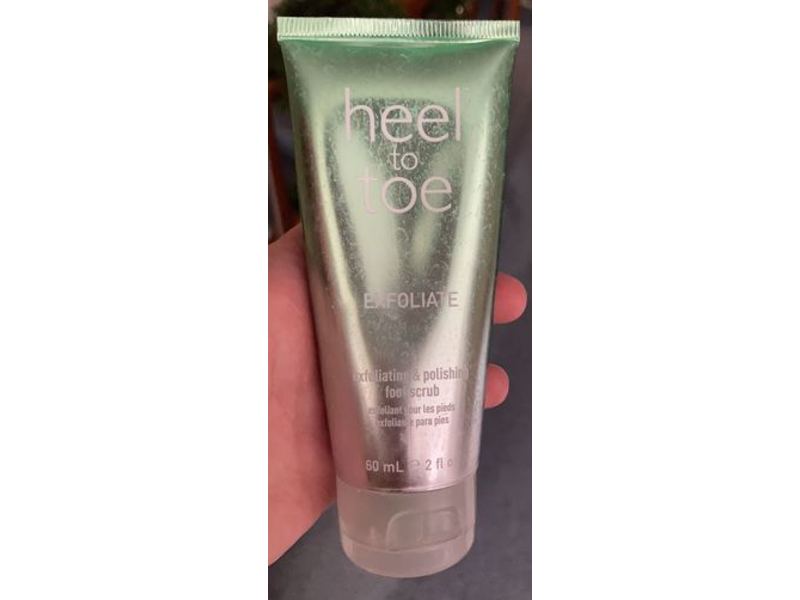 Heel To Toe Exfoliating & Polishing Foot Scrub, Exfoliate, 2 fl oz/60 mL