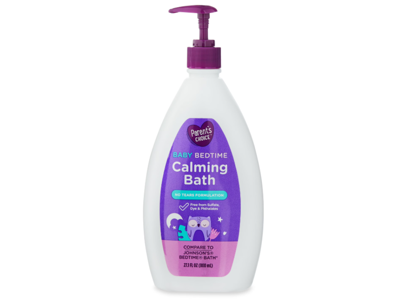 Parent's Choice Baby Bedtime Calming Bath, Tear Free Formula, 27.1 fl oz/800 mL