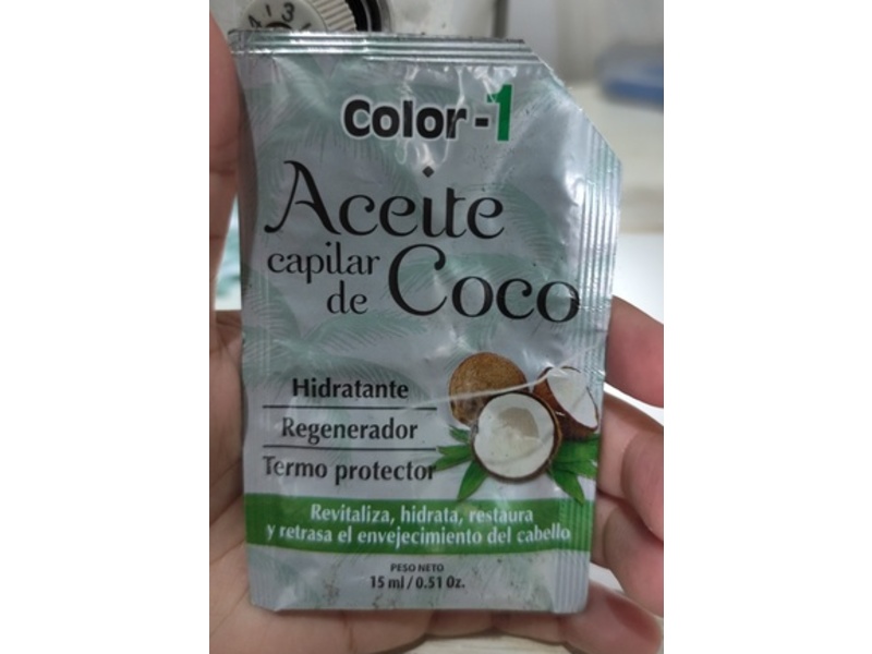 Palasti Coconut Hair Oil Color-1, 0.51 oz/15 mL