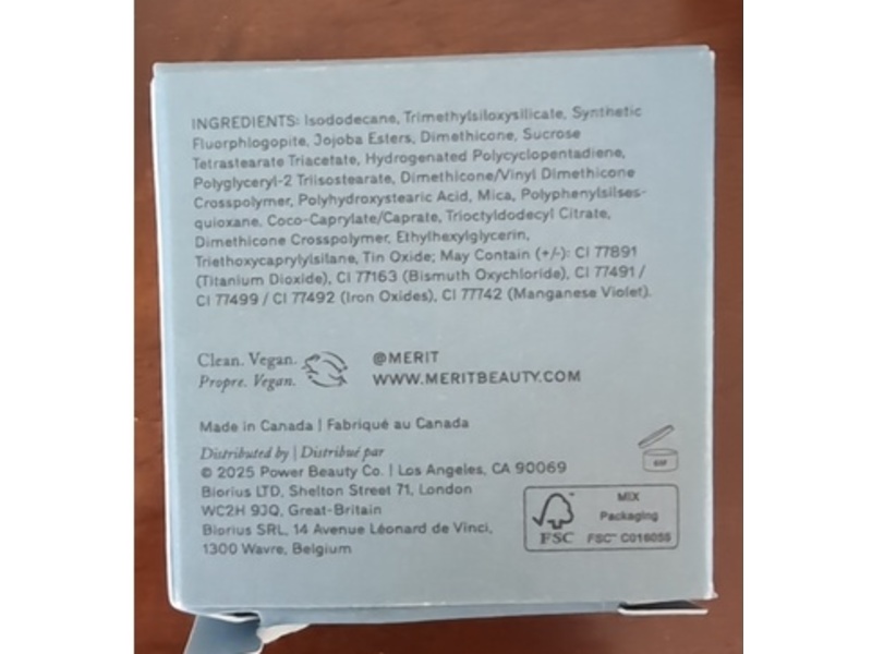 Merit Solo Shadow Sheen Eye Color, Palladium, 0.18 oz/5 g