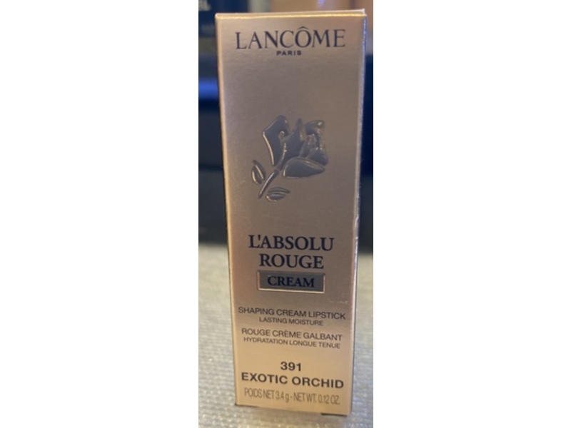 Lancome L'Absolu Rouge Shaping Cream Lipstick, 391 Exotic Orchid, 0.12 oz/3.4 g