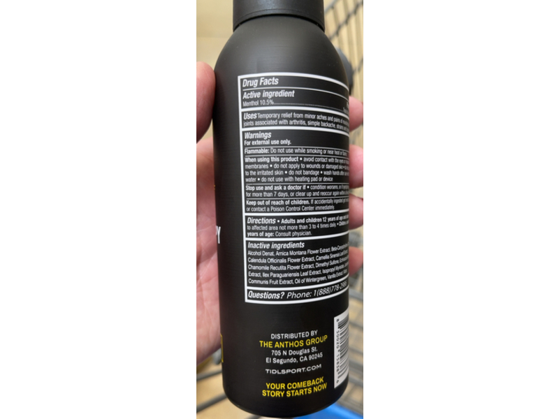 Tidl Sport Plant Pain Relief Cro Therapy, 3. fl oz/90 mL