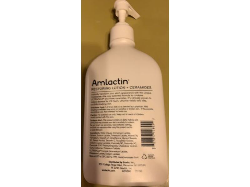 Amlactin Rapid Relief Restoring Lotion, Lactic Acid, 14.1 oz/400 g