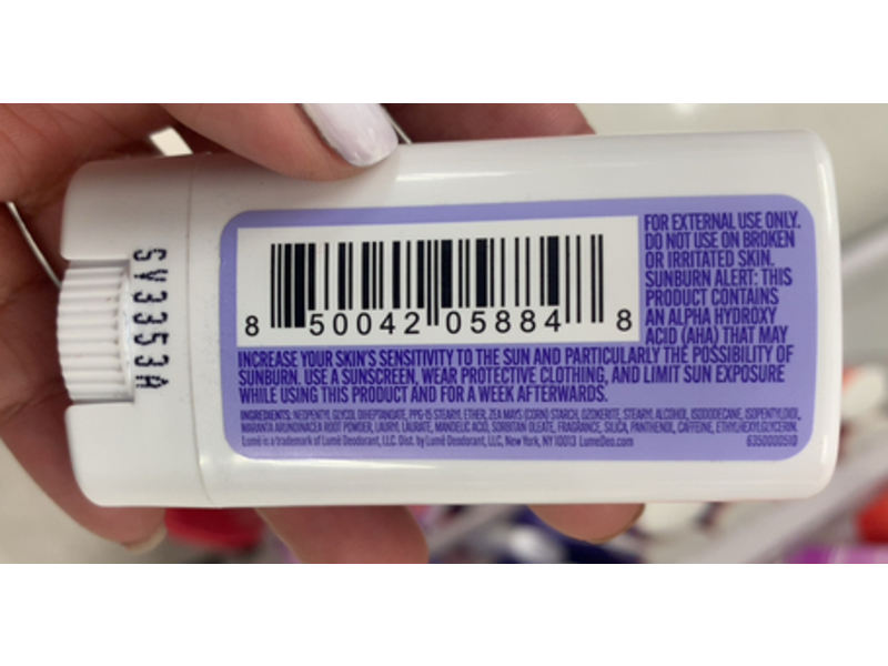 Lume Whole Body Deodorant, Smooth Solid Soft Powder, 0.5 oz/14 g