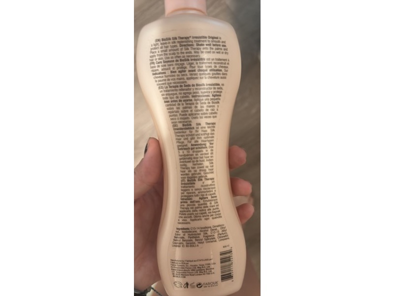 BioSilk Silk Therapy Irresistible Original, Jasmine & Honey Scent, 12 fl oz/355 mL