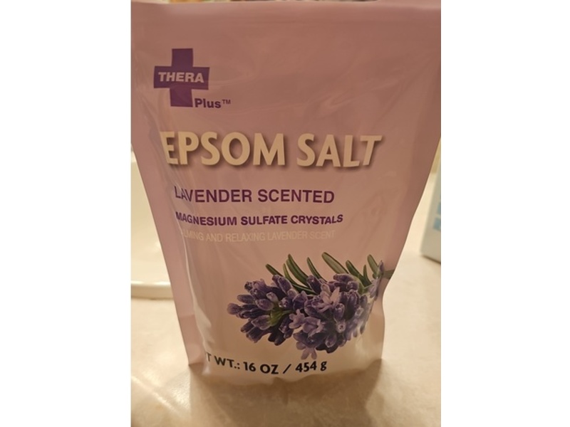 Thera Plus Epsom Salt, Lavender Scented, 16 oz/454