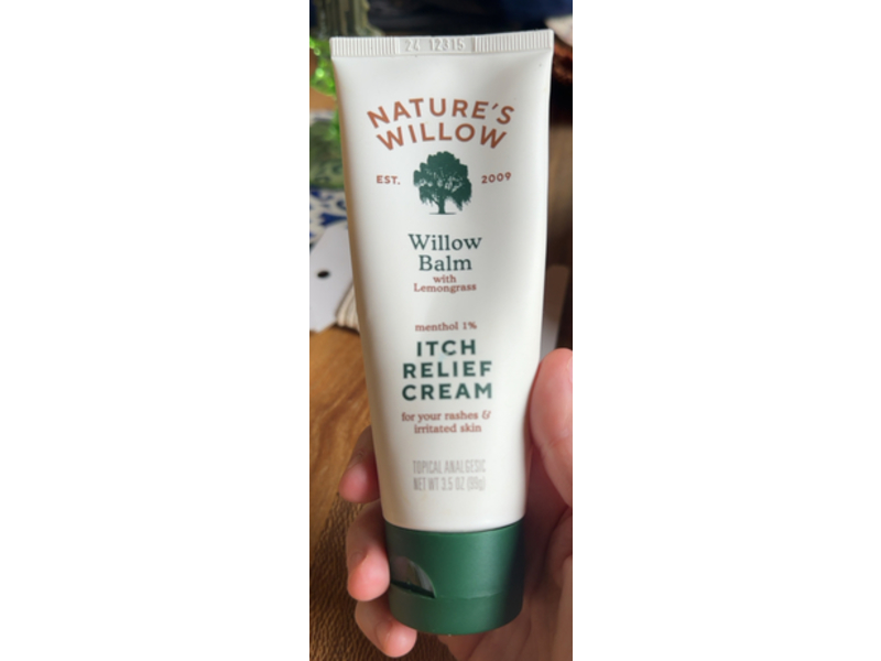 Nature's Willow Willow Balm Itch Relief Cream, 3.5 oz/99 g