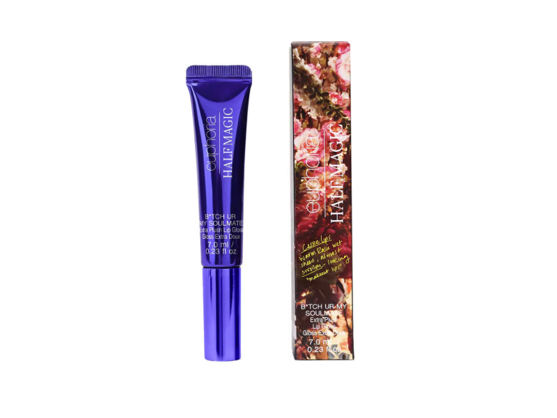 Euphoria X Half Magic Beauty B*tch Ur My Soulmate Extra Plus Lip Gloss, Never Been Happier, 0.23 fl oz/7.0 mL