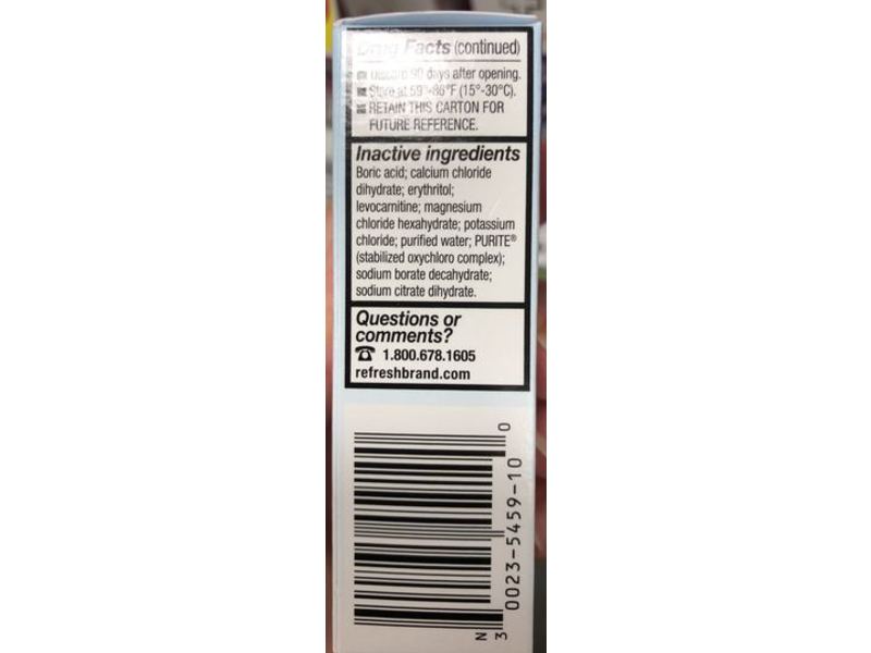 Refresh Optive Gel Drops Lubricant Eye Gel, Extended Therapy, 0.33 fl oz/10 mL