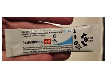 Testoterone Gel 1%, 5 g, Encube (Rx)