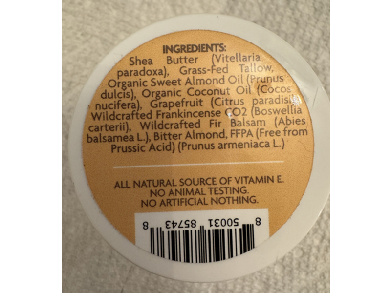 Fatworks Butter Me Up Tallow Based Body Butter, 2 oz/60 mL