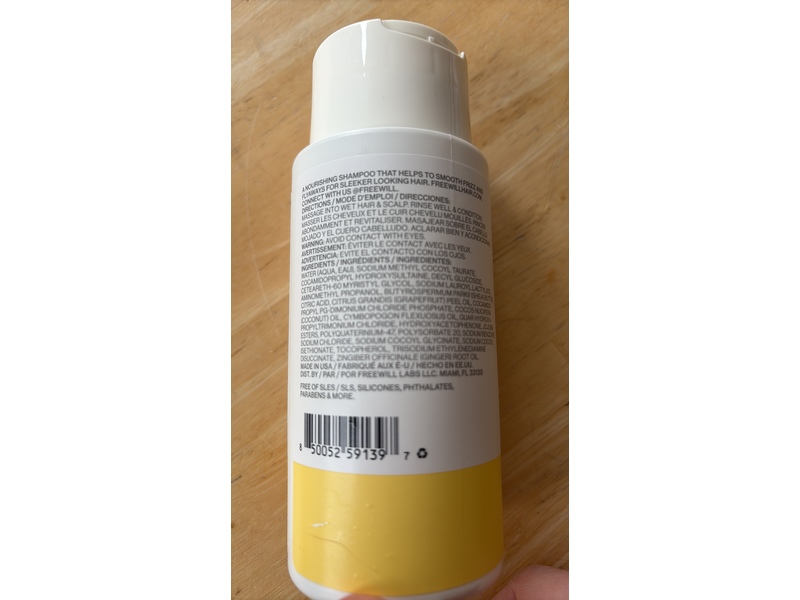 Freewill Frizz Smoothing Shampoo, 8.5 fl oz/250 mL