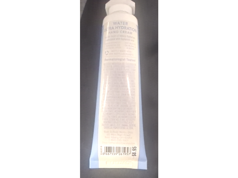 Bath & Body Works Ultra Hydration Hand Cream, Water Hyaluronic Acid, 1 fl oz/29 mL