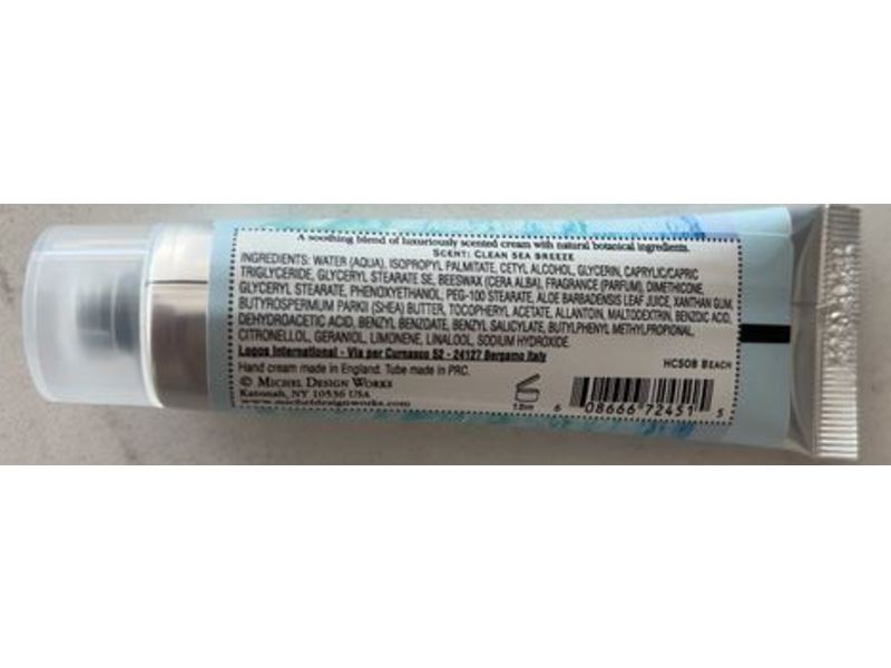 Michel Design Works Beach Hand Cream, Shea Butter, 1 fl oz/30 mL