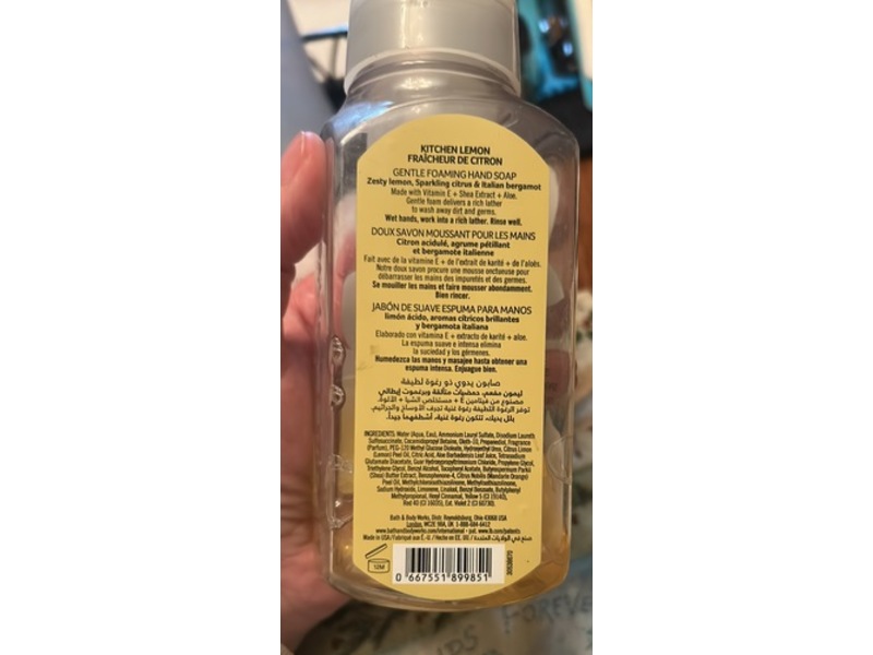 Bath & Body Works Gentle Foaming Hand Soap, Kitchen Soap, 8.75 fl oz/259 mL