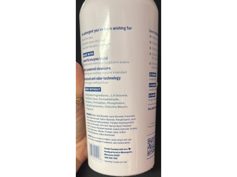 Wishing Well Ultra-Concentrated Laundry Detergent, Sunday Reset -Fragrance-Free, 74 Loads, 20 fl oz/591 mL