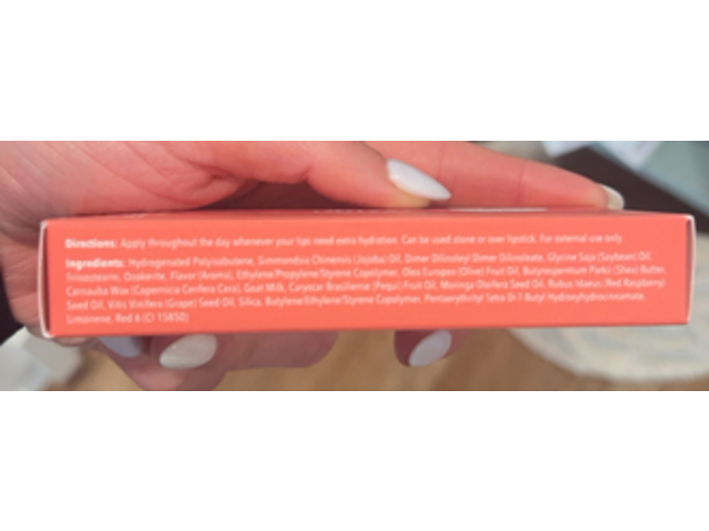 Dionis Goat Butter Overnight Leave On Lip Mask, Watermelon Burst, 0.52 oz/15 g