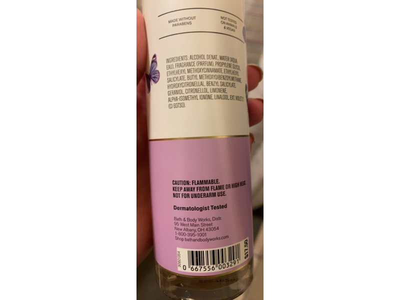 Bath & Body Works Fine Fragrance Mist, Butterfly, 8 fl oz