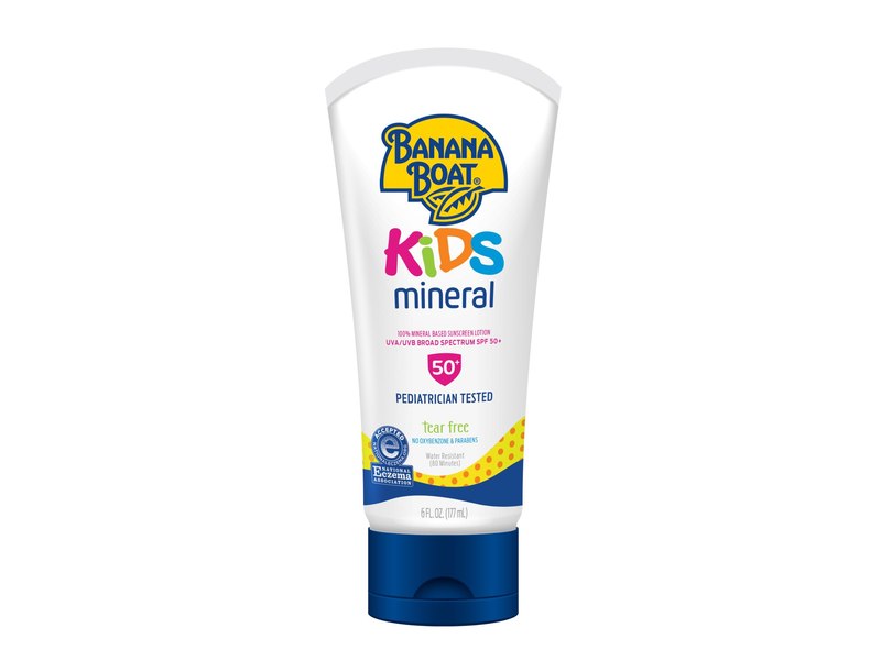 Banana Boat Kids Mineral Sunscreen Lotion, SPF 50+, 6 fl oz (177 mL)