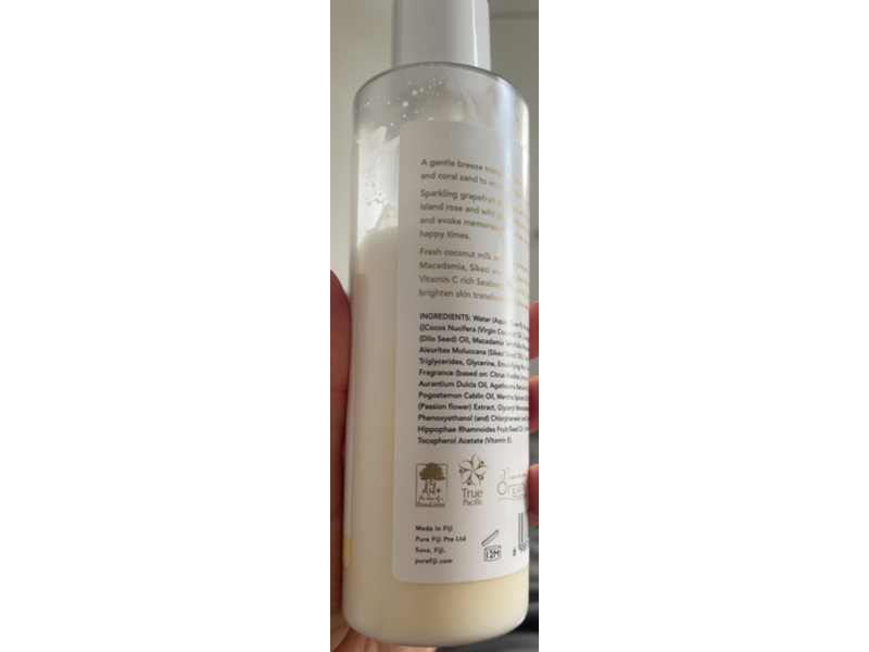 Pure Fiji Isle of Sun Hydrating Body Lotion, Grapefruit + Lime + Seaberry, 8 oz/236 mL