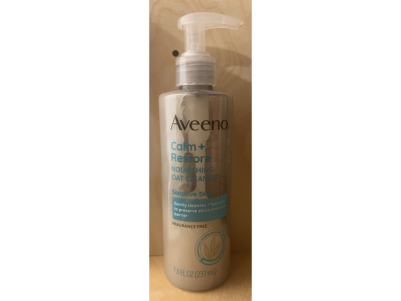 Aveeno Calm + Restore Nourishing Oat Cleanser, 7.8 fl oz/232 mL