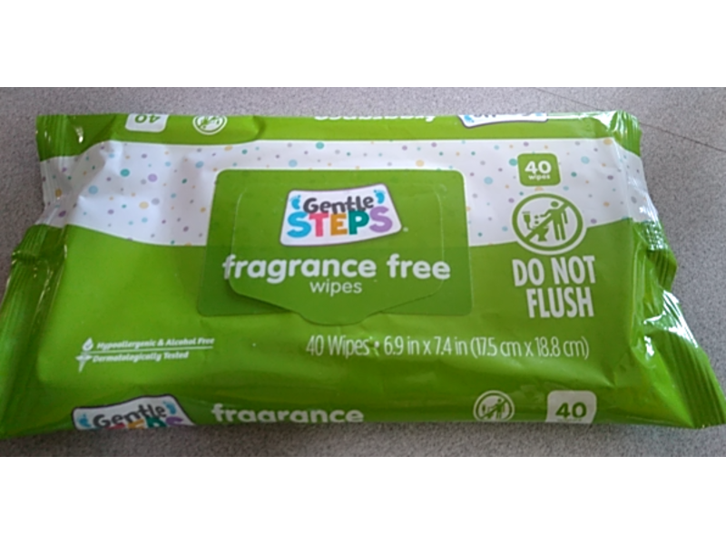 Gentle Steps Wipes, 40 Count